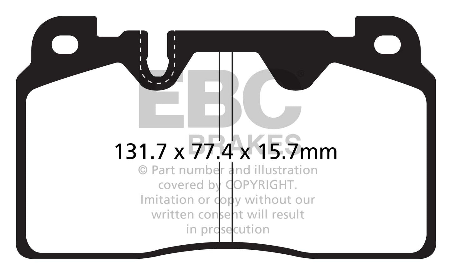 EBC Audi Porsche Yellowstuff 4000 Series Front Sport Brake Pads & USR Slotted Discs Kit - Brembo Caliper (Inc. C7 A6, C7 A7, B8 Q5 & 95B Macan) | Supercar Parts UK
