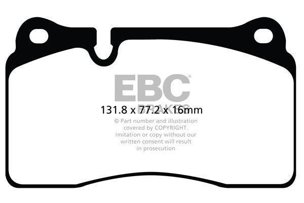 EBC Audi Seat Orangestuff Race Front Brake Pads - Brembo Caliper (8P RS3, 8J TTRS & 5F Leon) | ML Performance UK
