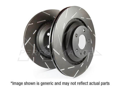 EBC Audi Seat Skoda Volkswagen USR Front Slotted Discs (Pair) - VW Caliper (8X A1, Arona, Kamiq & MK6 Polo)| ML Performance UK