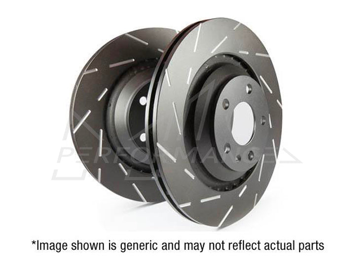 EBC Audi Seat Skoda Volkswagen USR Slotted (Pair) Rear Discs - ATE Caliper (Inc. 8X A1, 6L Ibiza, 1U Octavia & MK4 Golf) | Supercar Parts UK