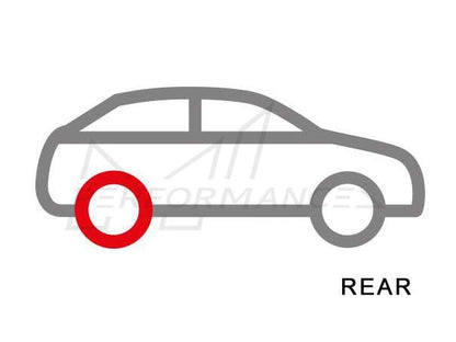 EBC PD18KR079 Audi Seat Volkswagen Yellowstuff 4000 Series Rear Sport Brake Pads & BSD Series Sport Discs Kit - TRW/ATE Caliper (Inc. 8S TT, 5F Leon, B8 Arteon & MK7 Golf GTI)