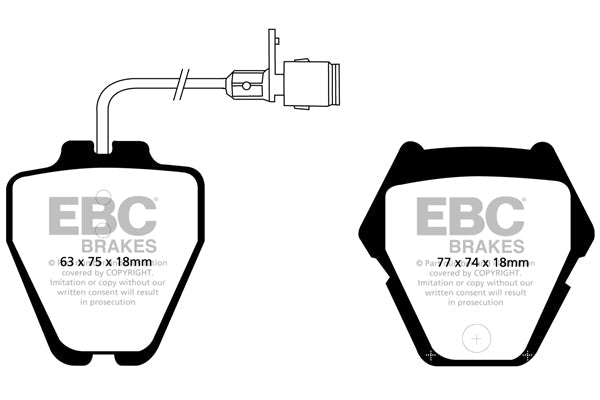EBC Audi Volkswagen EBC Audi Volkswagen Redstuff Sport Front Brake Pads - Brembo Caliper (D2 A8 & B5 Passat) - Brembo Caliper (D2 A8 & B5 Passat) | ML Performance UK