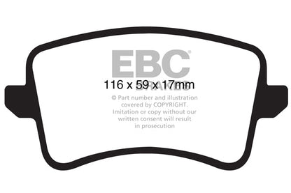 EBC BMW E82 E88 135i Orangestuff Race Rear Brake Pads - Brembo Caliper | ML Performance UK