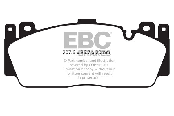 EBC DP32148C BMW F10 F12 F13 F87 Redstuff Sport Front Brake Pads - Brembo Caliper (M2 Competition, M5 & M6) (Pair)