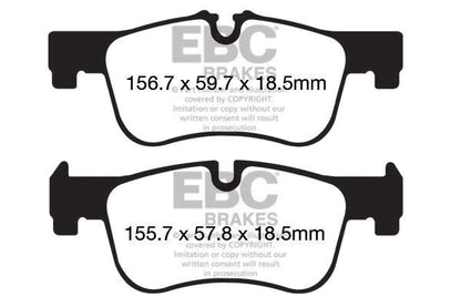 EBC BMW F20 F21 F22 F23 Greenstuff 2000 Series Sport Front Brake Pads - ATE Caliper (Inc. 114i, 116i, 118i & 218i) | ML Performance UK