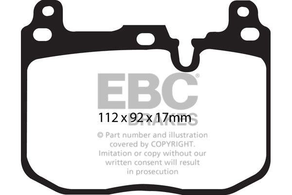 EBC BMW F20 F22 F30 F32 Bluestuff NDX Trackday Front Brake Pads - Brembo Caliper (Inc. M135, M240i, 335i & 440i) | ML Performance UK