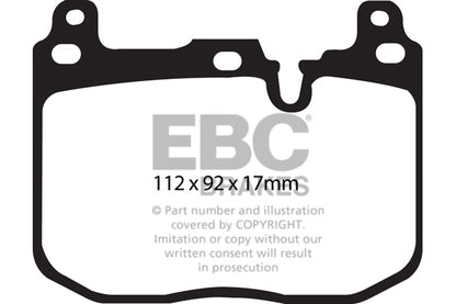 EBC BMW F20 F22 F30 F32 Bluestuff NDX Trackday Front Brake Pads - Brembo Caliper (Inc. M135, M240i, 335i & 440i) | ML Performance UK