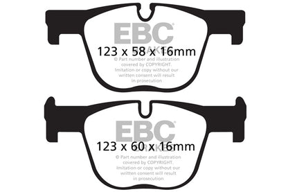EBC BMW F30 F32 Redstuff Sport Rear Brake Pads - ATE Caliper (Inc. 330i, 335i, 340i & 435i) | ML Performance UK