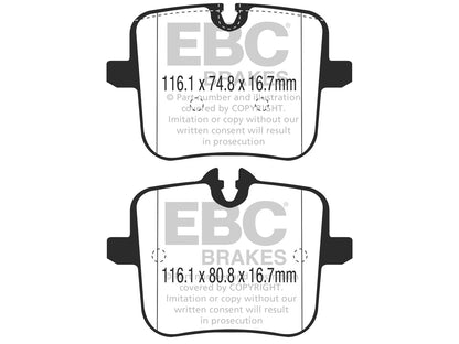 EBC BMW F90 M5 Bluestuff NDX Trackday Rear Brake Pads - Brembo Caliper - ML Performance UK