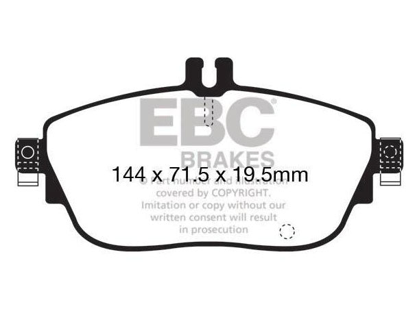 EBC Infiniti Mercedes-Benz Greenstuff 2000 Series Sport Front Brake Pads - TRW Caliper (Inc. A250, B250, CLA250 & GLA250) - ML Performance UK