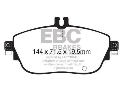 EBC Infiniti Mercedes-Benz Greenstuff 2000 Series Sport Front Brake Pads - TRW Caliper (Inc. A250, B250, CLA250 & GLA250) - ML Performance UK