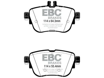EBC Mercedes-Benz W/S/C/A238 Greenstuff 2000 Series Sport Rear Brake Pads - TRW Caliper (Inc. E220, E250, E300 & E300 TD) - ML Performance UK