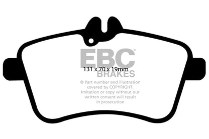 EBC Mercedes-Benz W169 W245 Greenstuff 2000 Series Sport Front Brake Pads - TRW Caliper (Inc. A150, A200, B170 & B200) | ML Performance UK