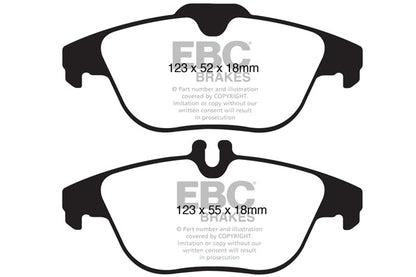 EBC Mercedes-Benz W/S/C/204 A/C207 Greenstuff 2000 Series Sport Rear Brake Pads (Inc. C350, C300, E350 & E300) | ML Performance UK