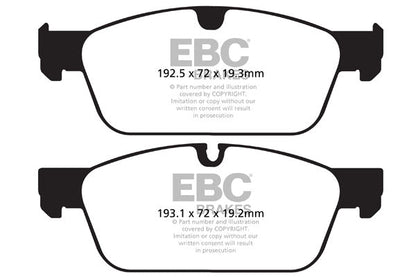 EBC Mercedes-Benz WX166 C292 Greenstuff 6000 Series Truck And SUV Front Brake Pads - ATE Caliper (Inc. GL500, GLE63 AMG, GLS500 & ML500) | ML Performance UK
