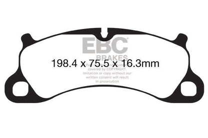 EBC Porsche 991 991/2 Redstuff Sport Front Brake Pads - Brembo Caliper (Inc. 911 Carrera S, 911 Carrera 4S, 911 Carrera GTS & 911 Carrera 4 GTS) | Supercar Parts UK