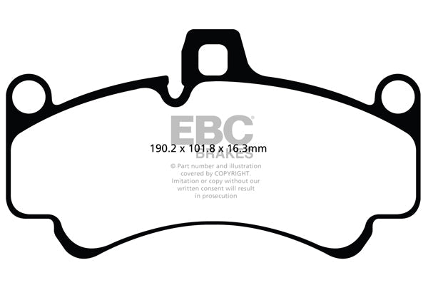 EBC Porsche 996 997 Bluestuff NDX Trackday Front Brake Pads - Brembo Caliper (Inc. 911 Turbo, 911 Turbo S, 911 GT2 & 911 GT3) | Supercar Parts UK