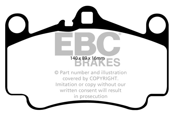 EBC Porsche 996 997 Bluestuff NDX Trackday Front Brake Pads (Inc. 911 Carrera, 911 Carrera S, 911 Carrera 4S & 911 Carrera GTS) - Brembo Caliper | Supercar Parts UK