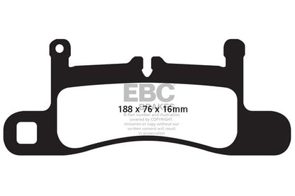 EBC Porsche Volkwagen Yellowstuff 4000 Series Rear Sport Brake Pads & USR Slotted Discs Kit - Brembo Caliper (Inc. Cayenne, Cayenne S, Cayenne GTS & Touareg) | Supercar Parts UK