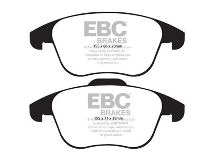 EBC Seat Volkswagen  Greenstuff 2000 Series Front Sport Brake Pads & BSD Series Sport Discs Kit - ATE Caliper (7N Alhambra, 7N Sharan, Tiguan I & Tiguan II) | ML Performance UK