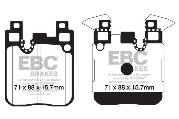 EBC DP42130R BMW F20 F30 F32 Yellowstuff Front Brake pads - Brembo Caliper (Inc. M135i, M235i, 335i & 435i)