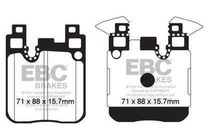 EBC DP42130R BMW F20 F30 F32 Yellowstuff Front Brake pads - Brembo Caliper (Inc. M135i, M235i, 335i & 435i)