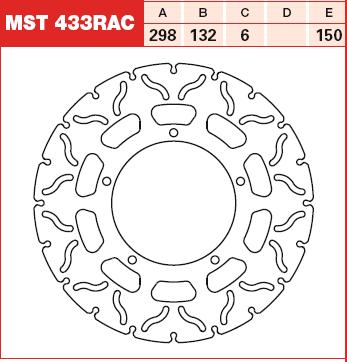 TRW MOTO MST433RAC Brake Disc