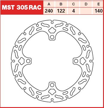 TRW MOTO MST305RAC Brake Disc