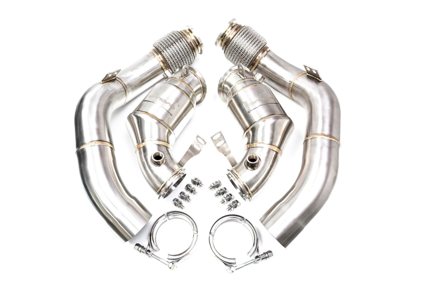 Evolve BMW S63 F90 F92 F93 Catless Turbo Downpipes (M5 & M8) - ML Performance UK