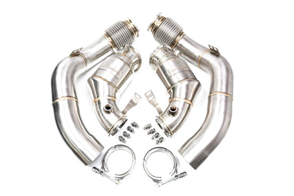 Evolve BMW S63 F90 F92 F93 Catless Turbo Downpipes (M5 & M8) - ML Performance UK
