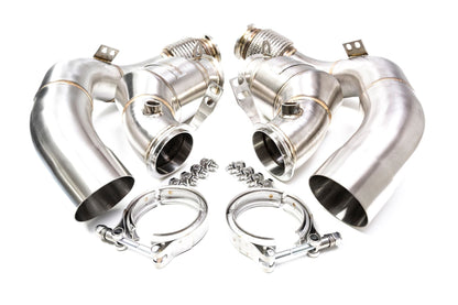Evolve BMW S63 F90 F92 F93 Catless Turbo Downpipes (M5 & M8) - ML Performance UK