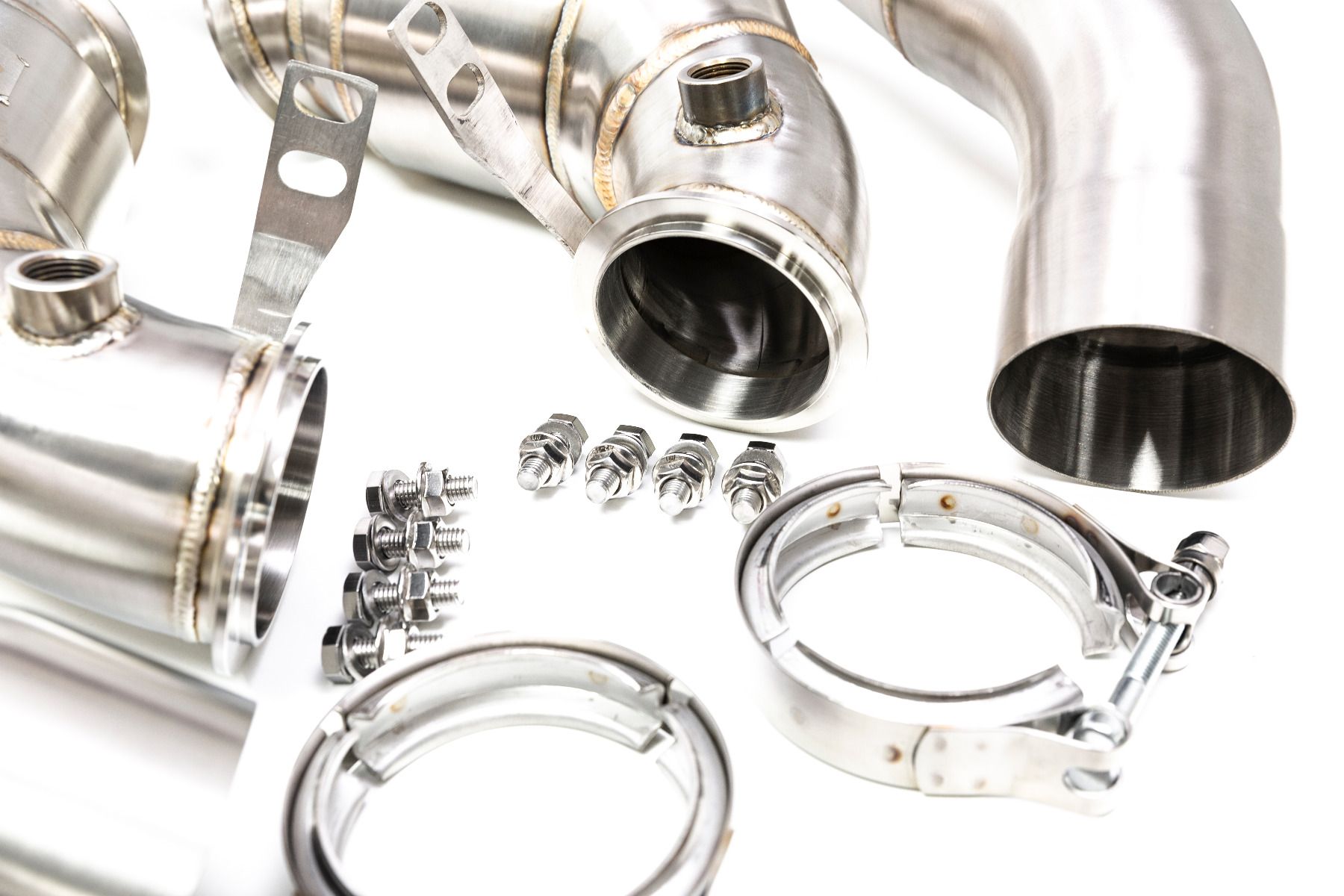 Evolve BMW S63 F90 F92 F93 Catless Turbo Downpipes (M5 & M8) - ML Performance UK