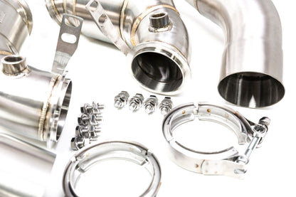 Evolve BMW S63 F90 F92 F93 Catless Turbo Downpipes (M5 & M8) - ML Performance UK