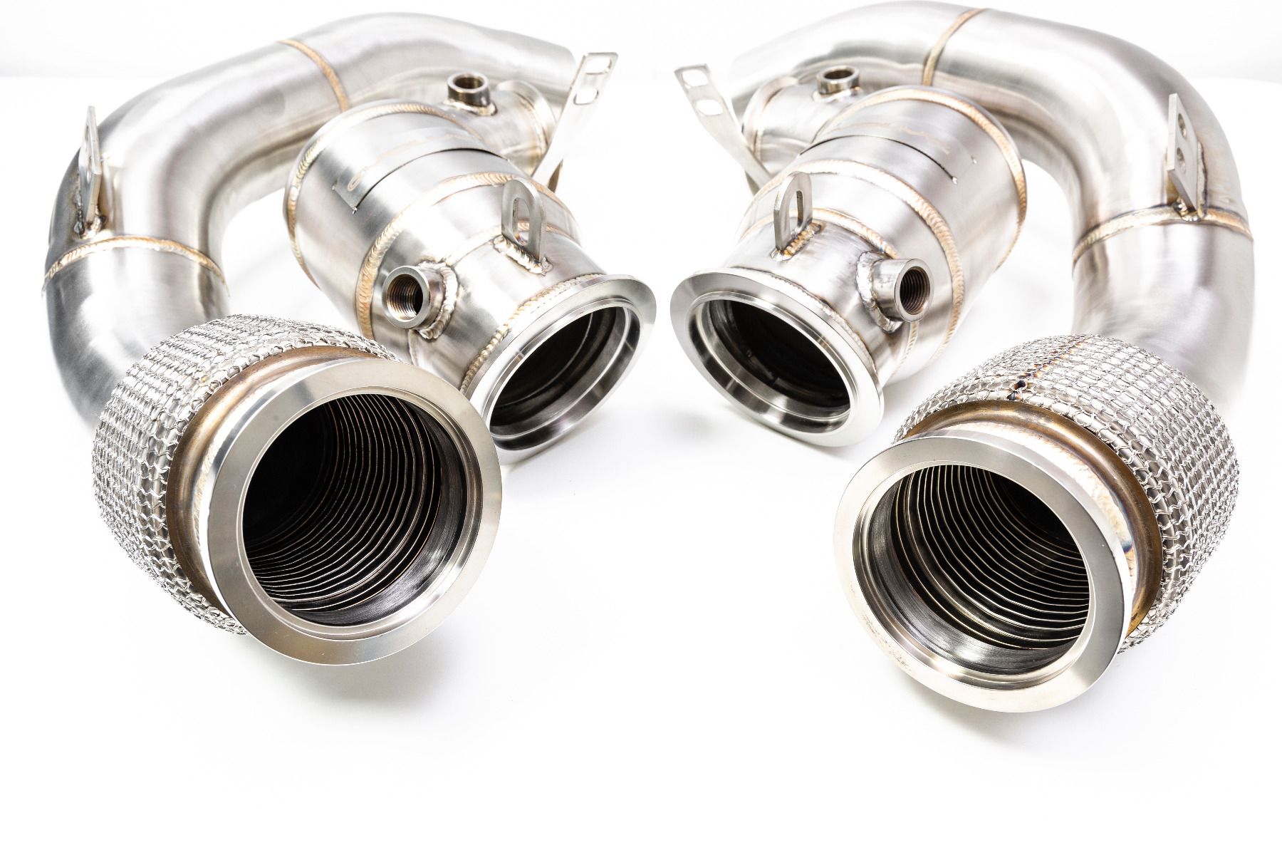 Evolve BMW S63 F90 F92 F93 Catless Turbo Downpipes (M5 & M8) - ML Performance UK