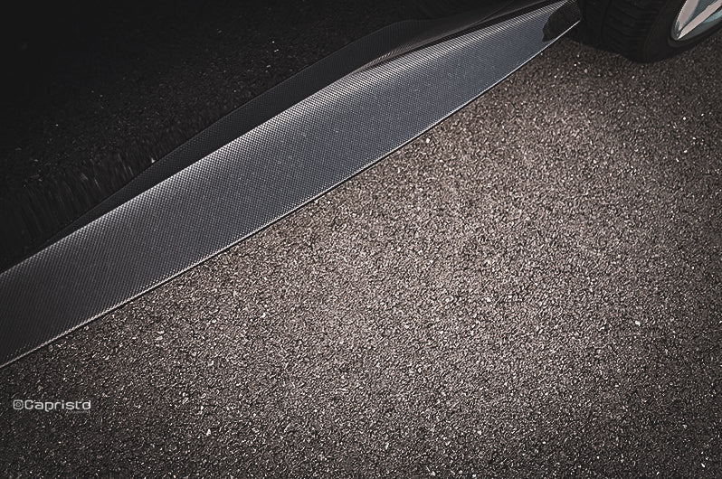 Capristo 03FE13010003 Ferrari Roma Carbon Fiber Side Skirts (with Large Fin) 