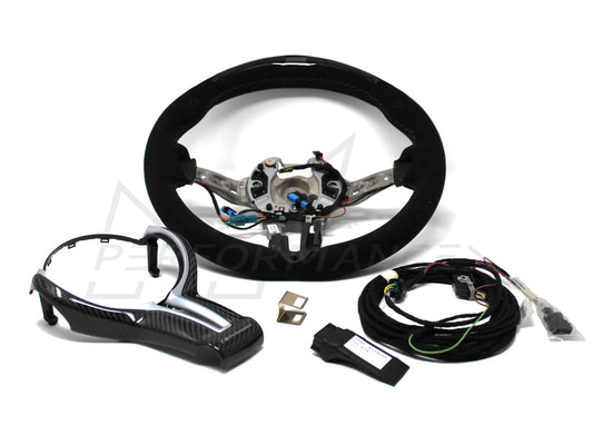 Genuine BMW 32302344136 F10 F06 F12 M Performance Alcantara Steering Wheel with Carbon Fibre Trim & Race Display (M5 & M6)