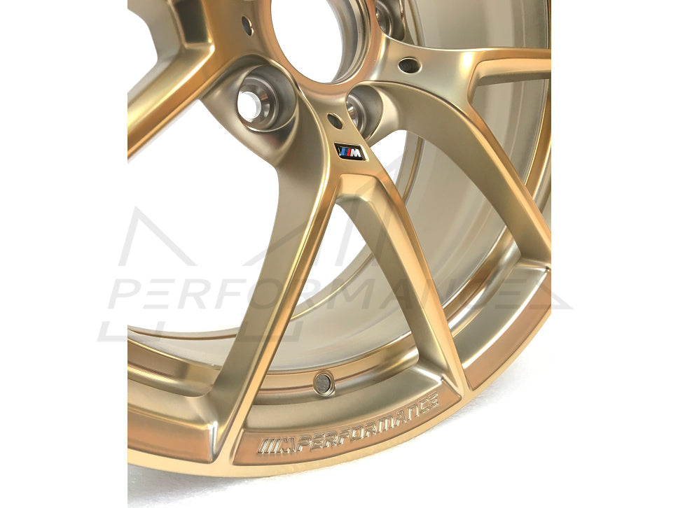 Genuine BMW F80 F82 F87 M Performance Frozen Gold 19" Y-spoke 763M Front Wheel (M2, M2 Competition, M3 & M4) - ML Performance UK