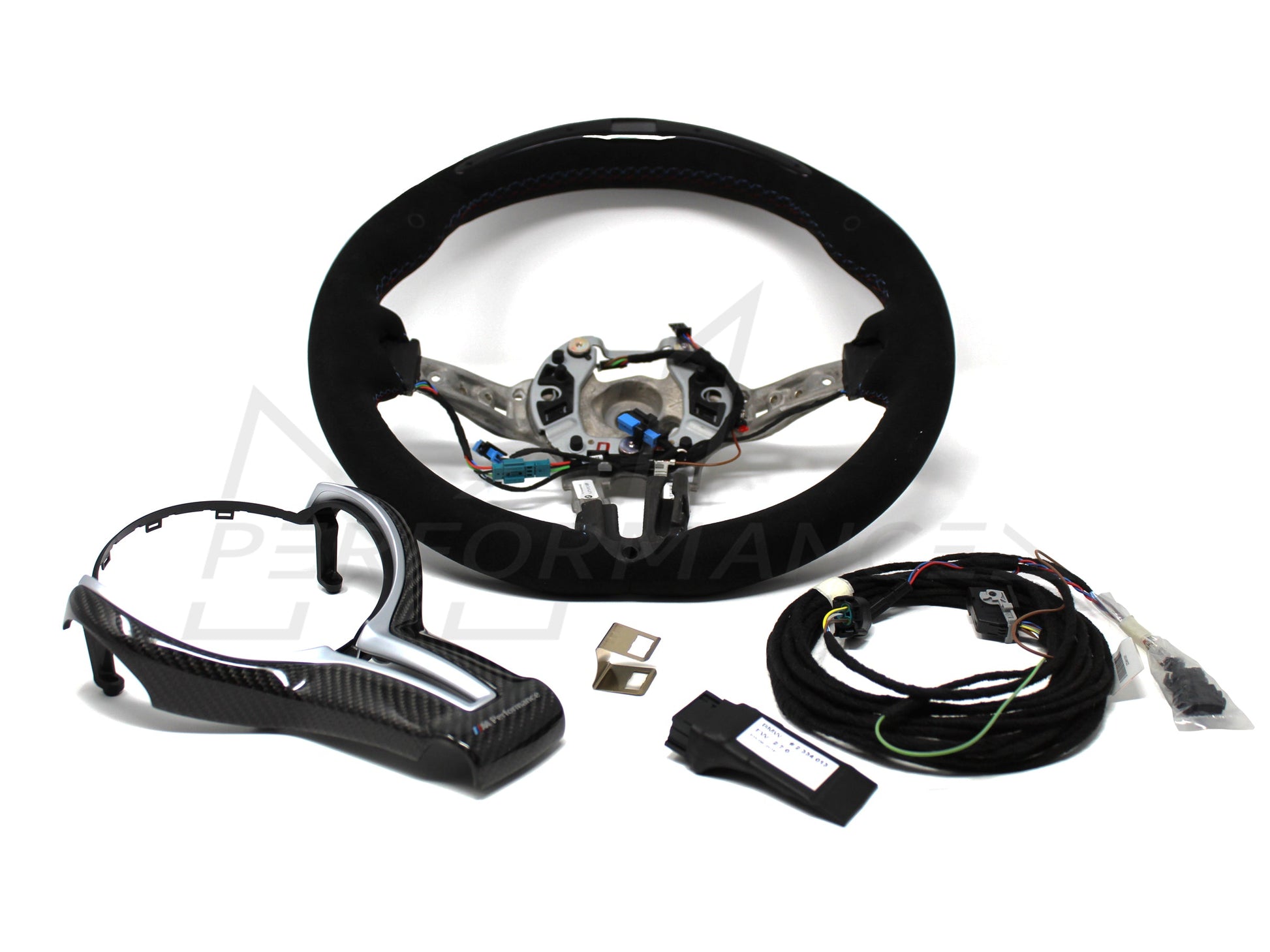Genuine BMW F87 M Performance Alcantara Steering Wheel II with Carbon Fibre Trim & Race Display (M2 & M2 Competition) - ML Performance UK
