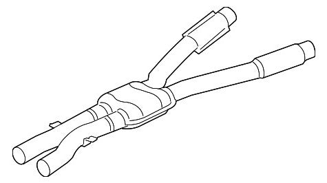 Genuine BMW 18107835960 E60 M5 Centre Muffler
