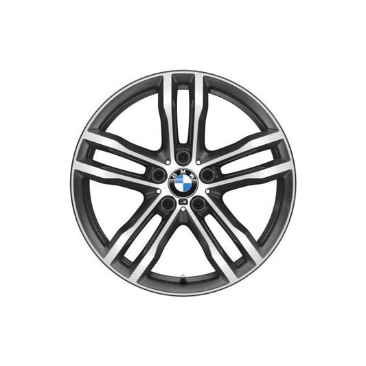 Genuine BMW 36117856711 F30 F31 F32 F36 Orbitgrey Light Alloy 5 Spoke 19" Rear Wheel (Inc. 335i, 340i, 430ix & 440ix)