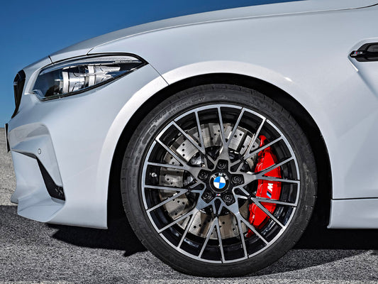 Genuine BMW 34118745793 F87 M Performance Front Left 19" Red Brake Caliper (M2 & M2 Competition)