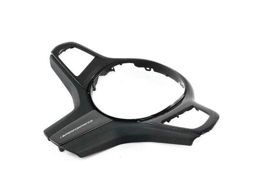 Genuine BMW 32302471438 F90 F91 G05 G06 G30 M Performance Carbon & Leather Steering Wheel Cover For Models Without Heated Wheel (Inc. M550ix, X3 M, M5 & M8)