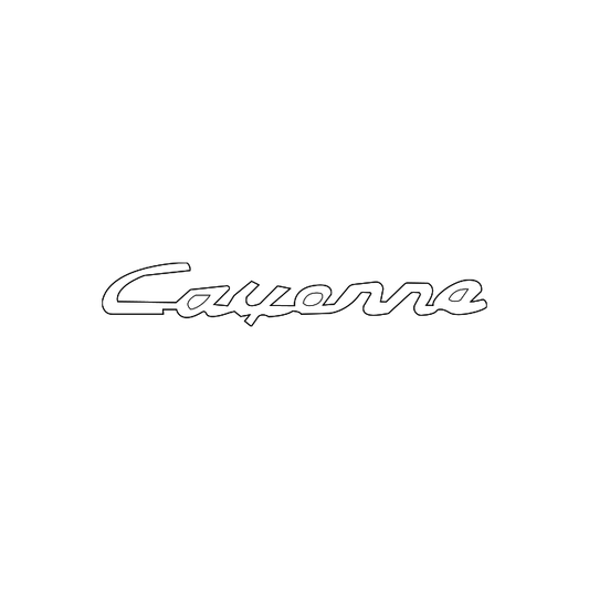 Genuine Porsche 9Y3853675AA Cayenne Nameplate Inscription (Cayenne Coupe, S Coupe & Turbo Coupe)