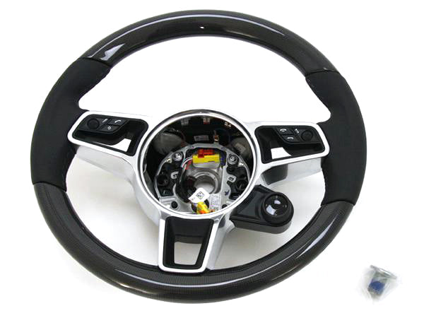 Genuine Porsche Carbon Sports Steering Wheel (Inc. 718 Cayman, 718 Boxster & 911 Carrera) - ML Performance UK