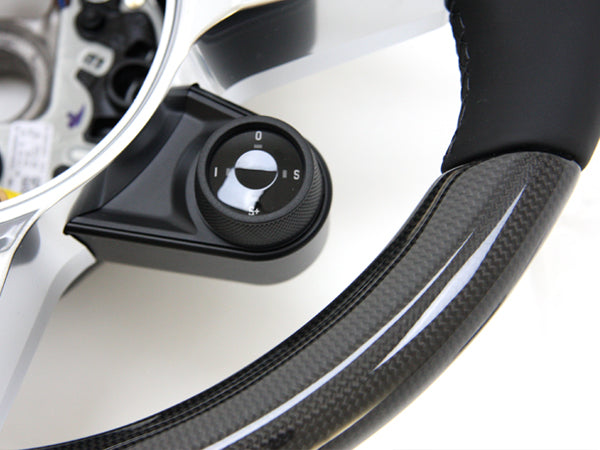 Genuine Porsche Carbon Sports Steering Wheel (Inc. 718 Cayman, 718 Boxster & 911 Carrera) - ML Performance UK