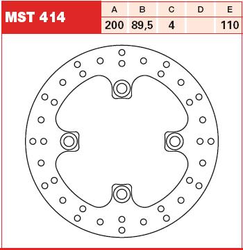 TRW MOTO MST414 Brake Disc