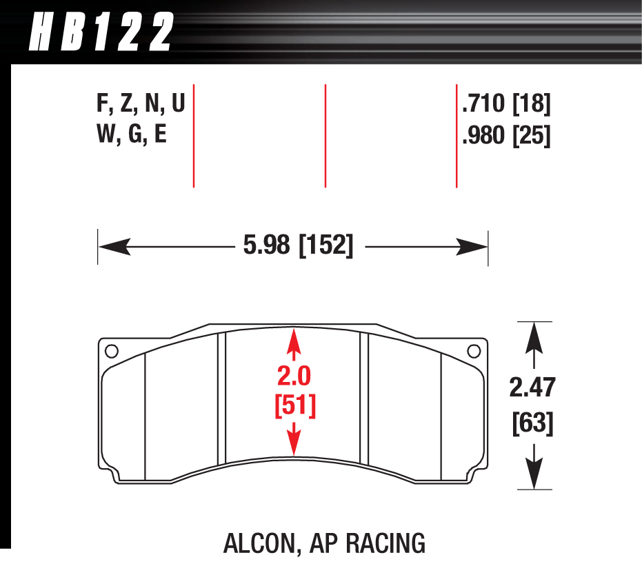 Hawk Performance HB122Q.710 DTC-80 Brake Pads