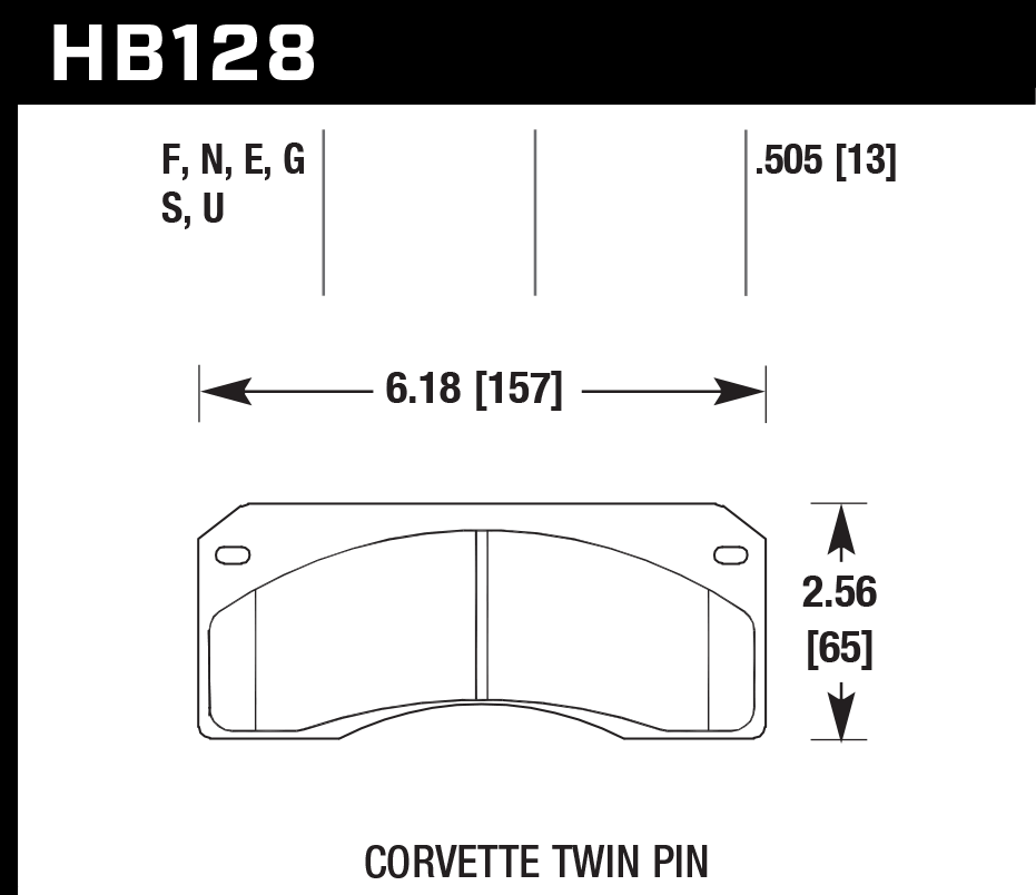 Hawk Performance HB128D.505 ER-1 Brake Pads