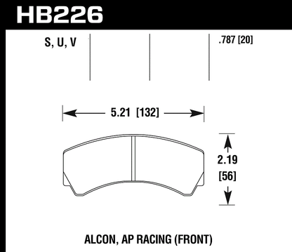 Hawk Performance HB226S.787 HT-10 Brake Pads