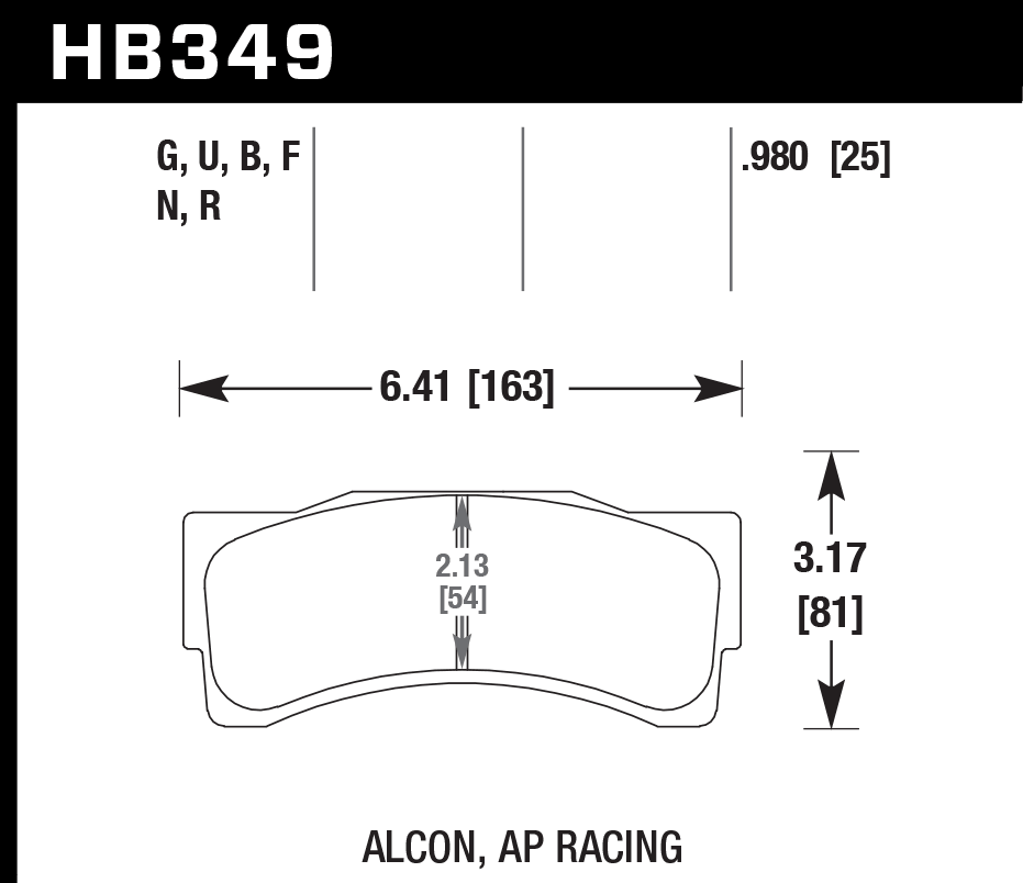 Hawk Performance HB349G.980 DTC-60 Brake Pads Front